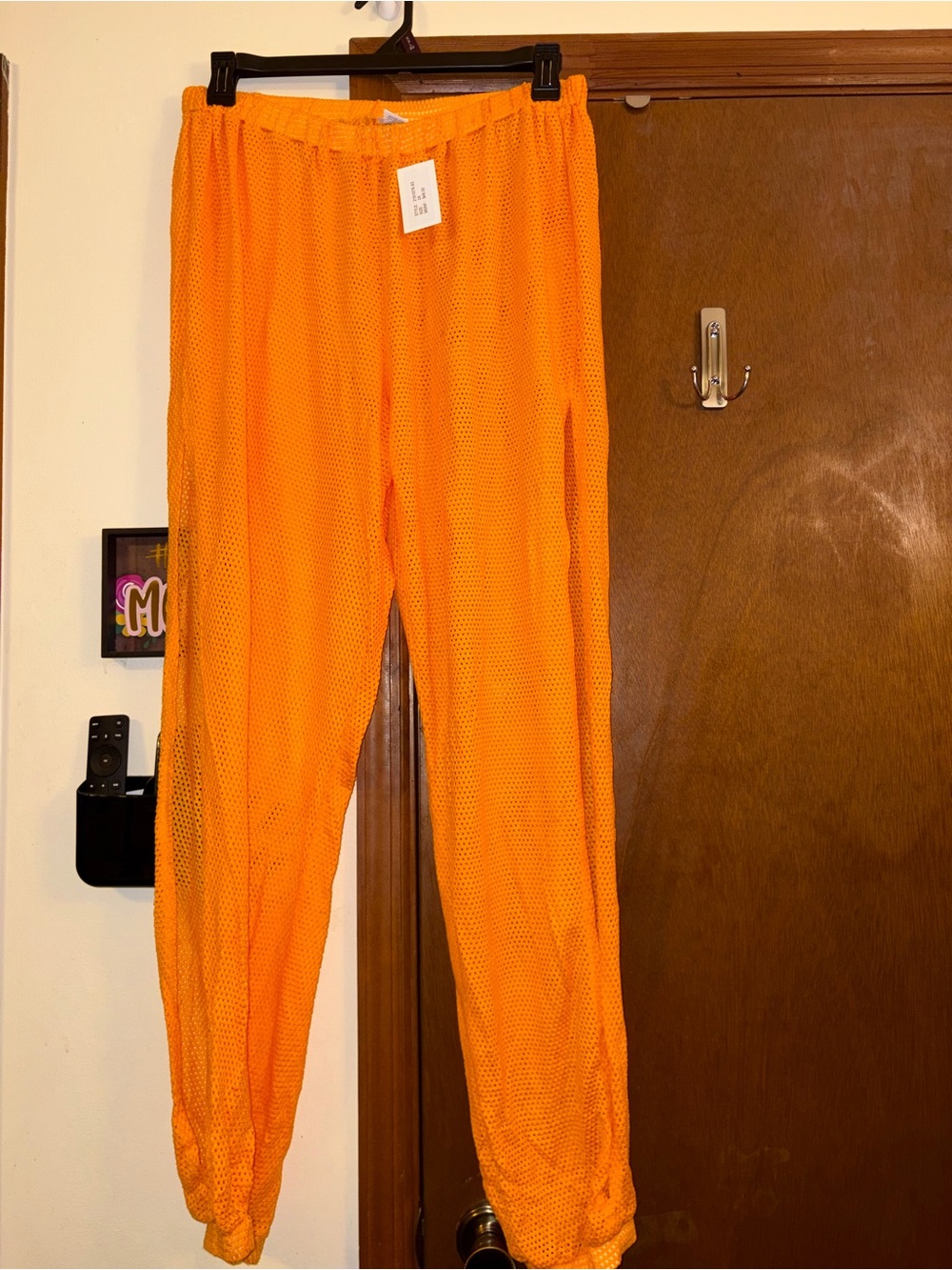 Cove Orange Mesh Swim Coverup Pants
